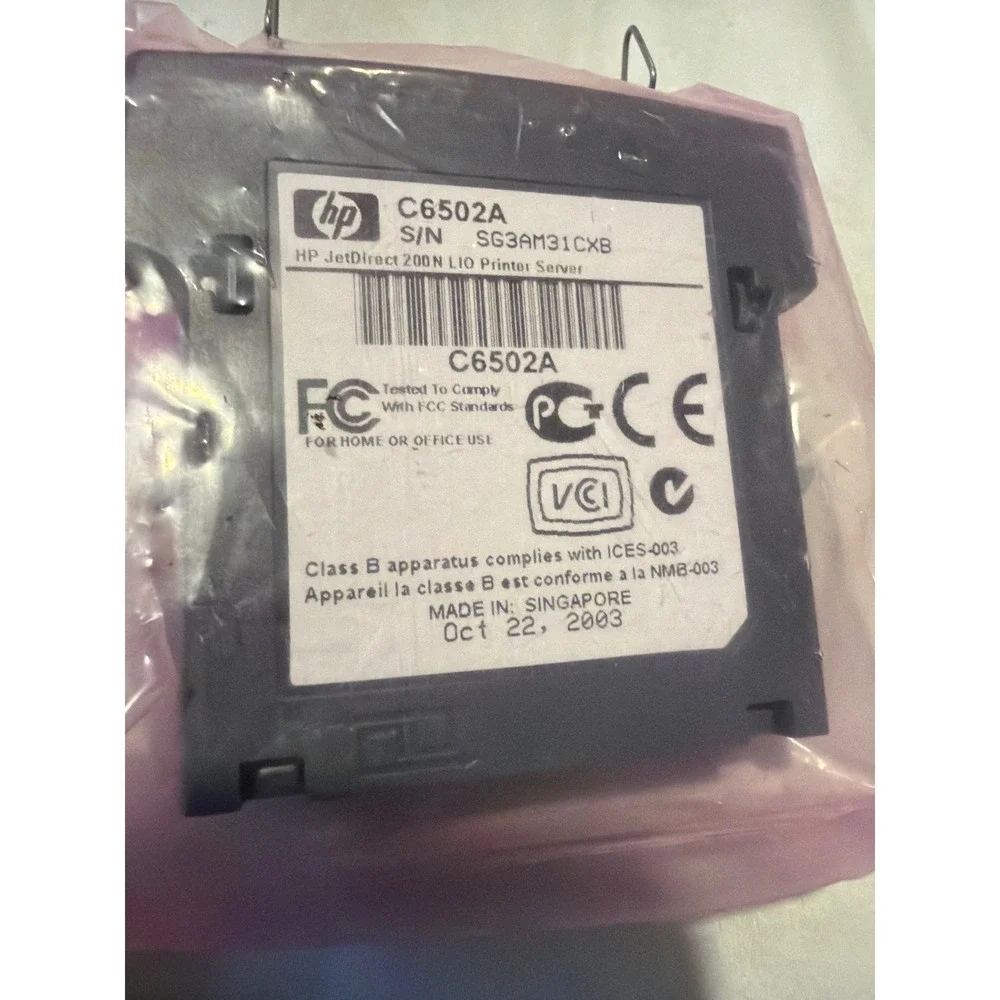 HP JetDirect 200N LIO Printer Server C6502A Internal Print Server Card NEW